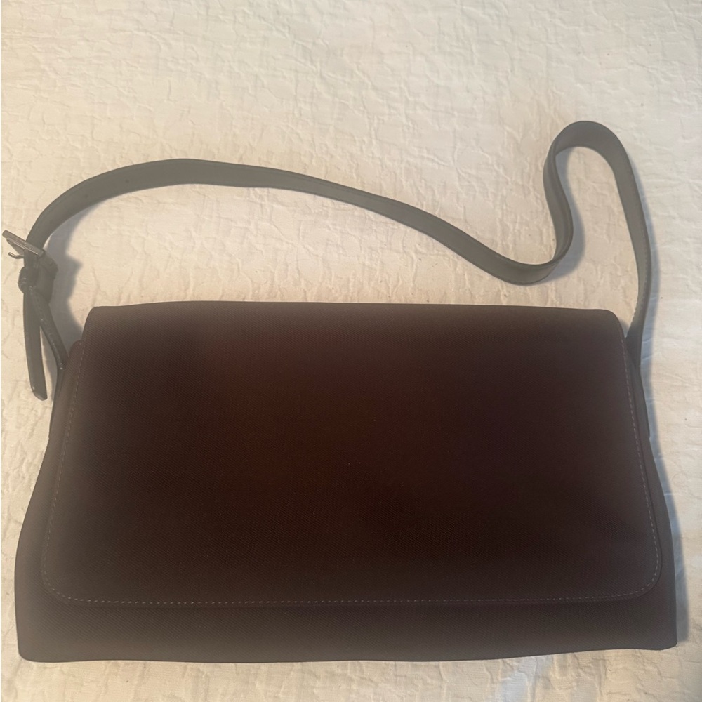 Coach Dark Brown Leather Messenger Bag